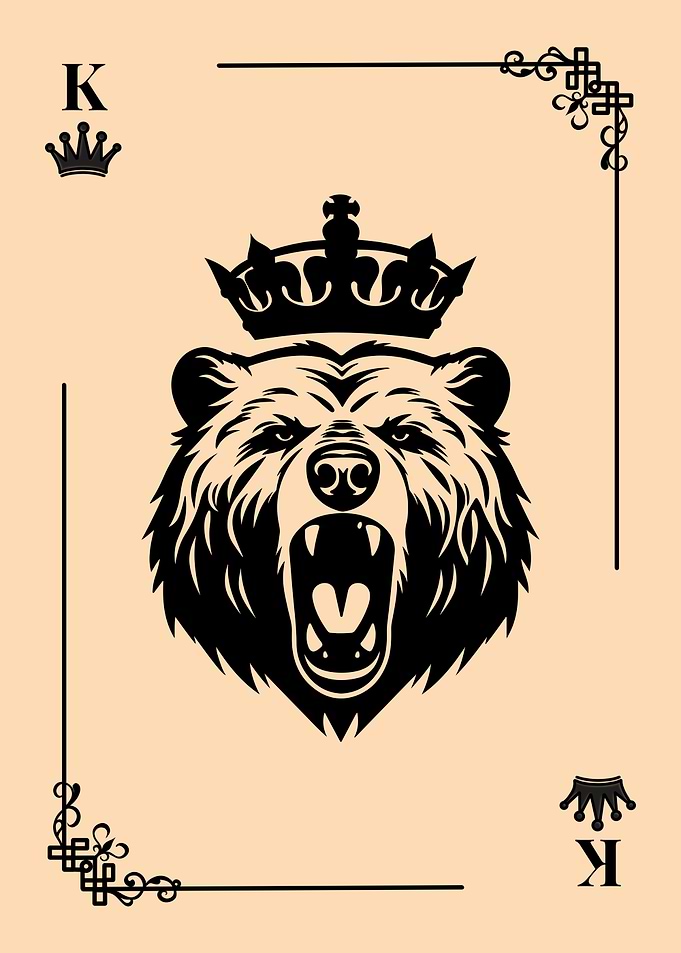 King Bear Playing Card