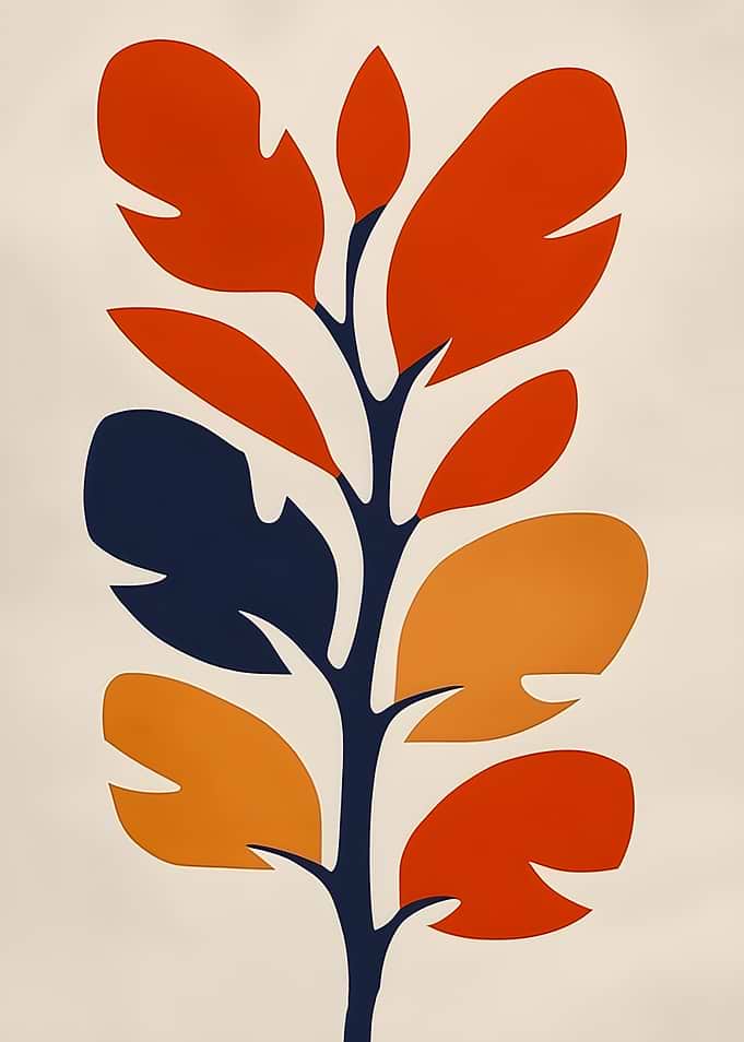 Abstract Botanical Art Print