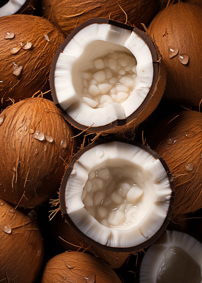 Fresh Coconuts Texture