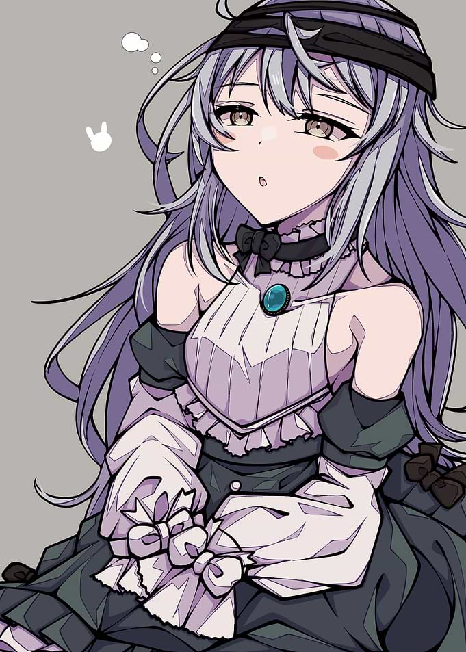Anime Girl with Bandage and Dress