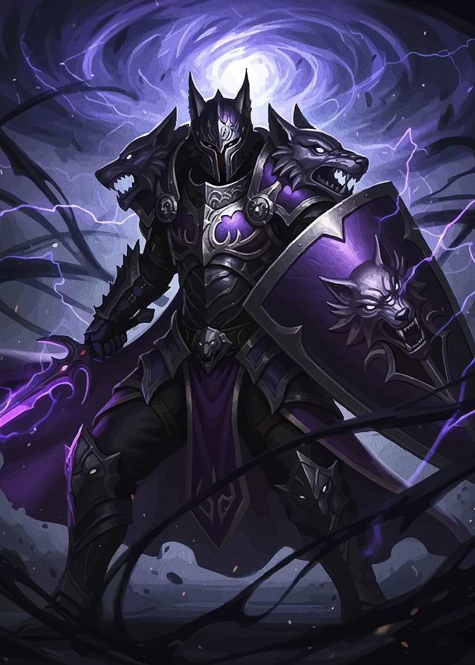 Wolf Knight Sword Shield