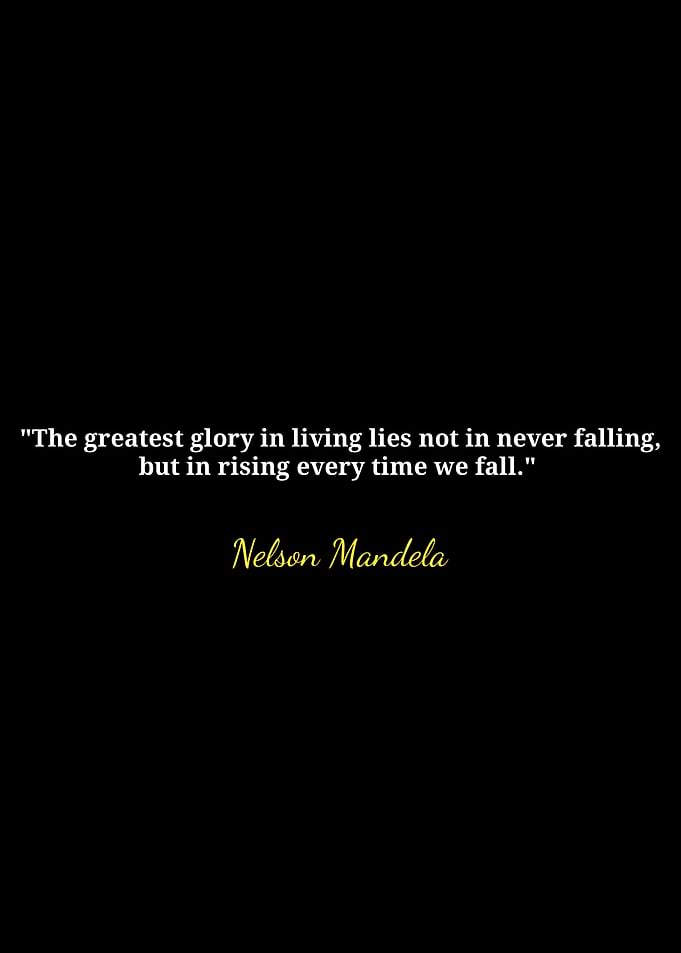 Nelson Mandela Quote on Black