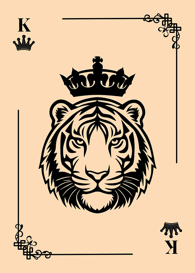 King Tiger Playing Card