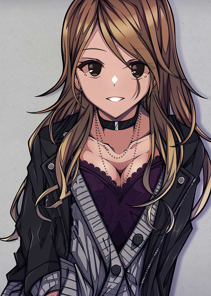 Anime Girl with Leather Jacket