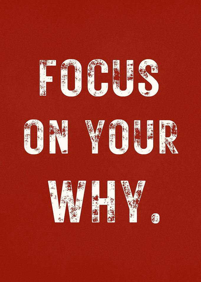 Focus On Your Why Inspirational Poster