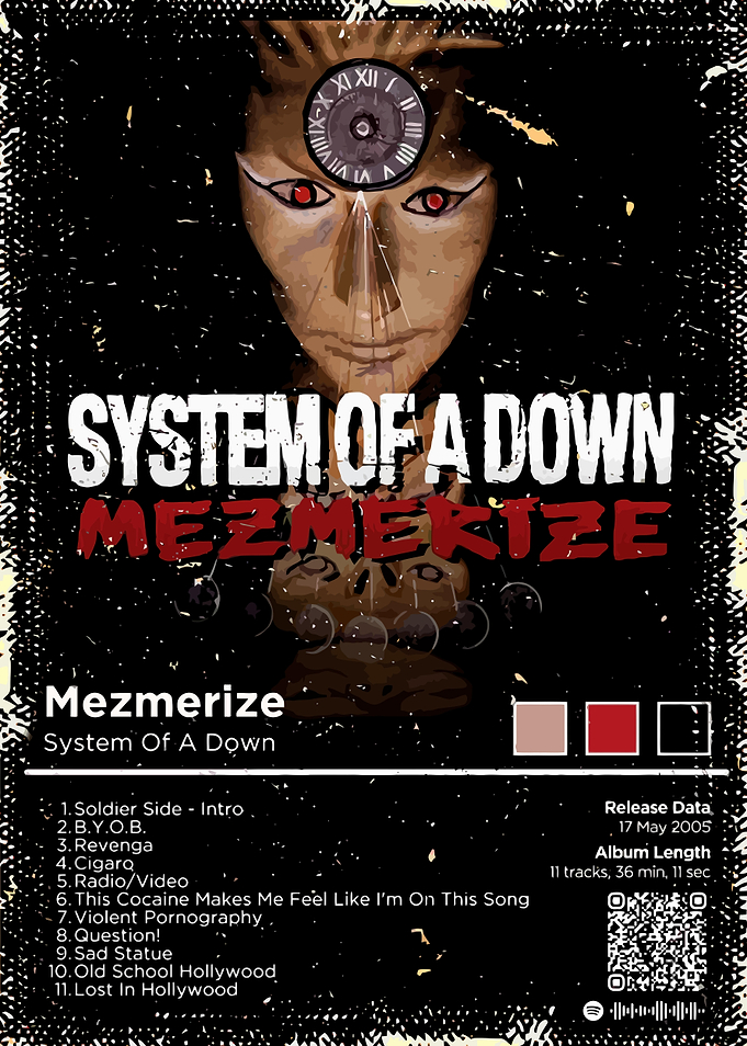 Vintage Album System of a Down Cover Art