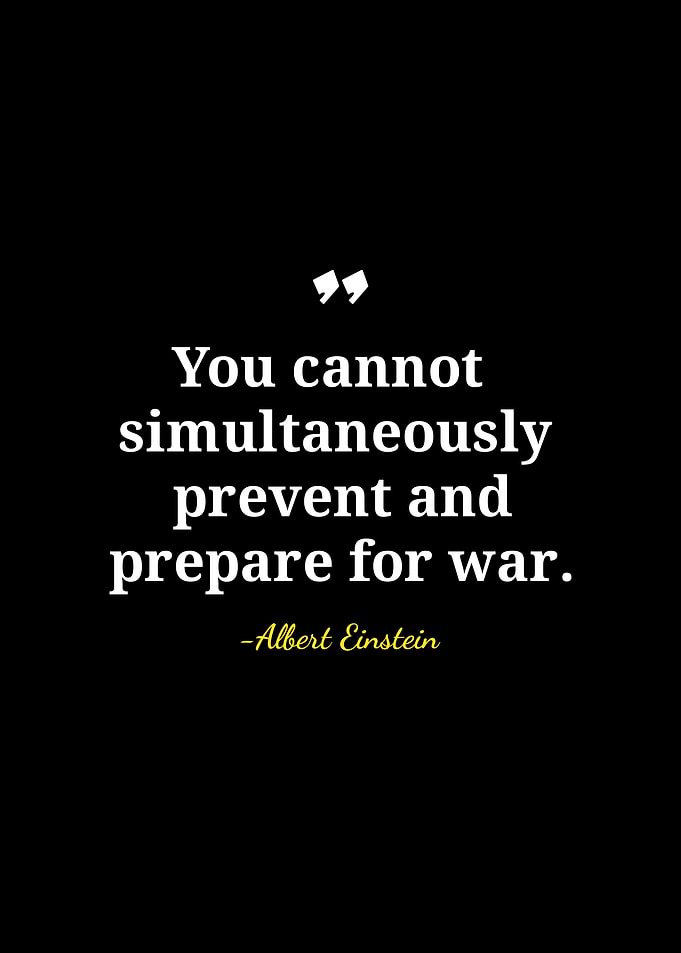 Einstein Quote: Prevent and Prepare
