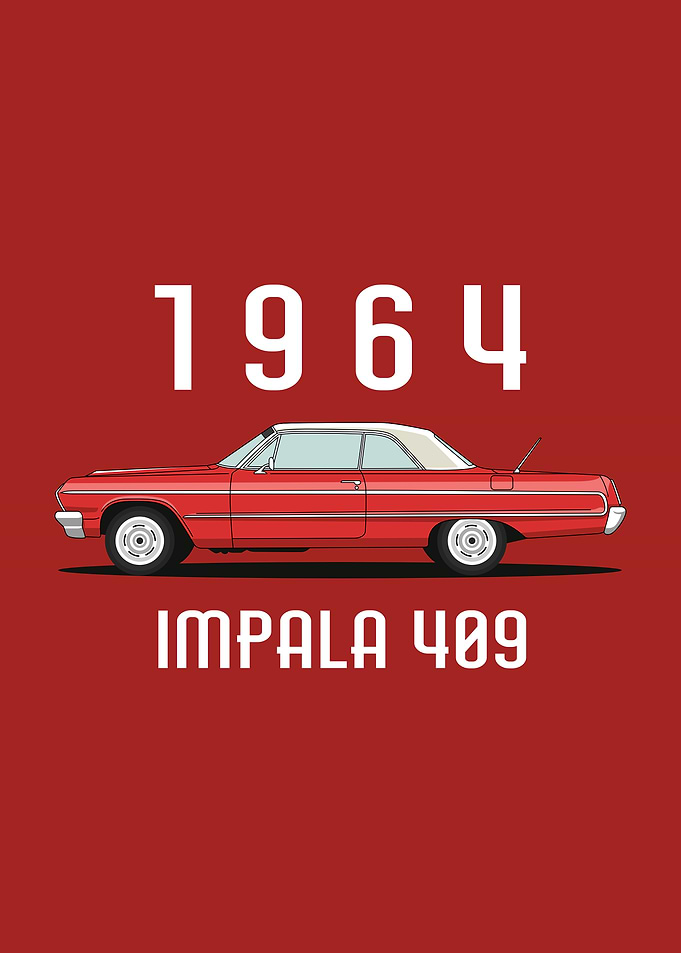 1964 Impala 409 Illustration
