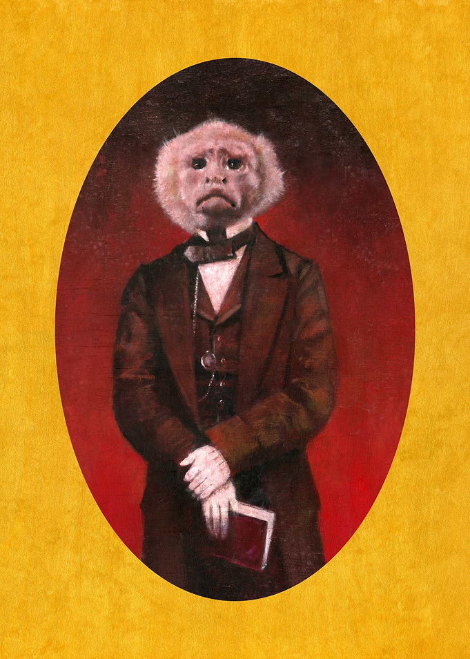 Preachy Monkey On Gold