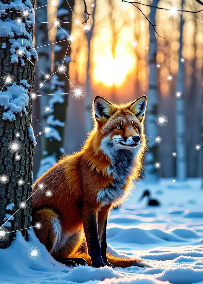 Fox in Winter Wonderland