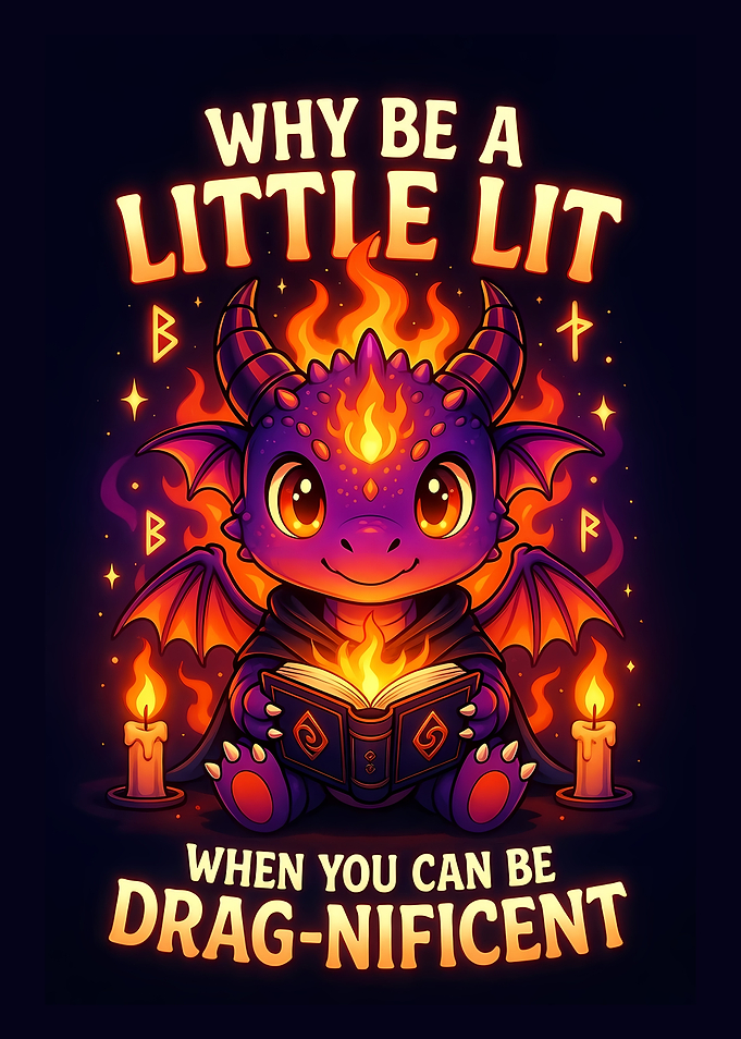 Drag-nificent Dragon Cartoon