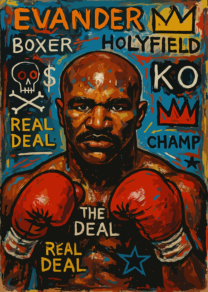 Evander Holyfield Boxer Painting