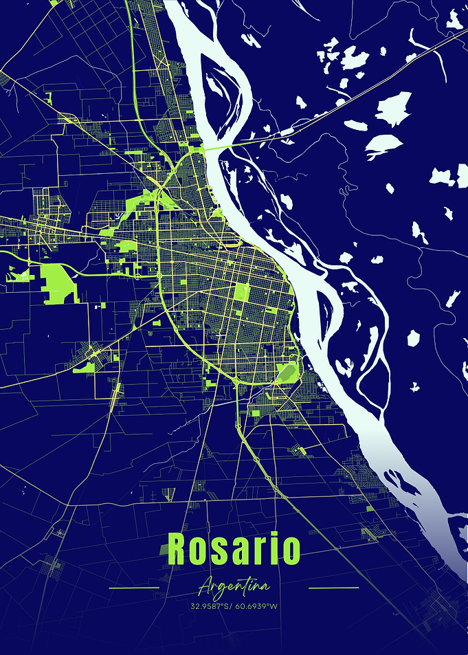 Rosario, Argentina City Map