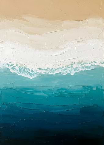 Abstract Beach Painting