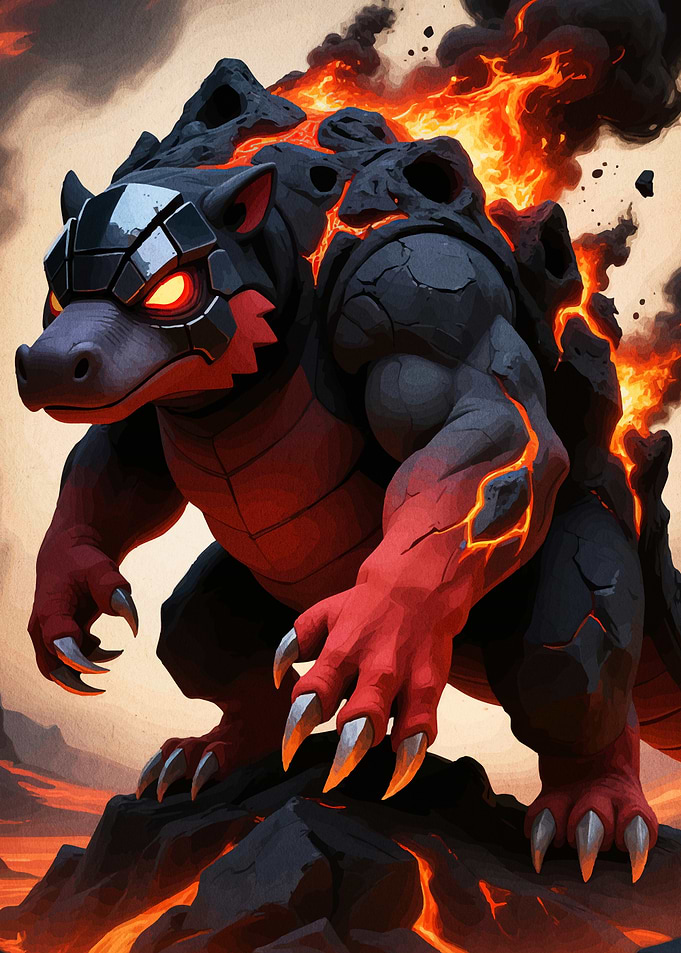 Lava Monster Fiery Back