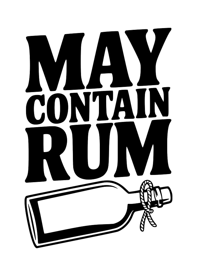 May Contain Rum Graphic