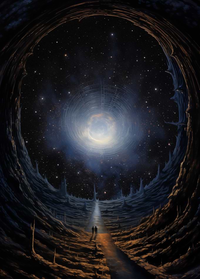 Cosmic Tunnel Journey