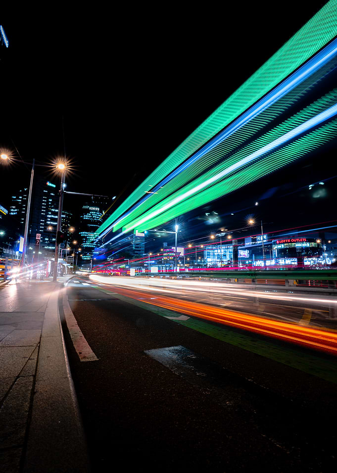 Light Trails in Seoul Station