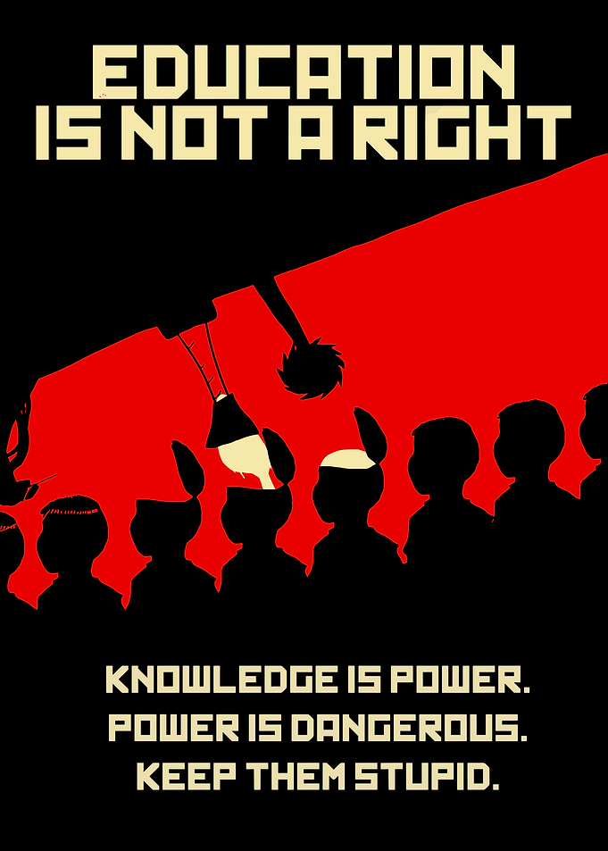 Education Propaganda Poster