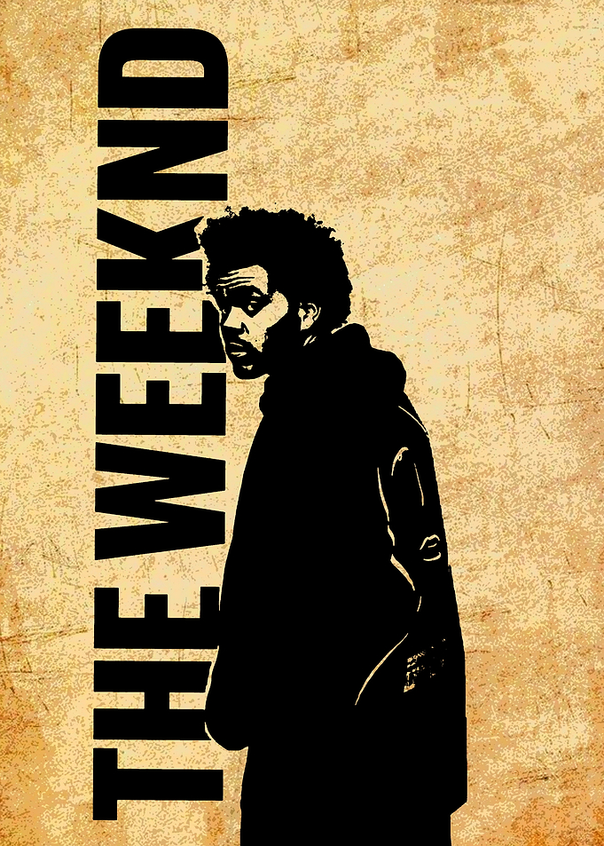 The Weeknd Silhouette Portrait