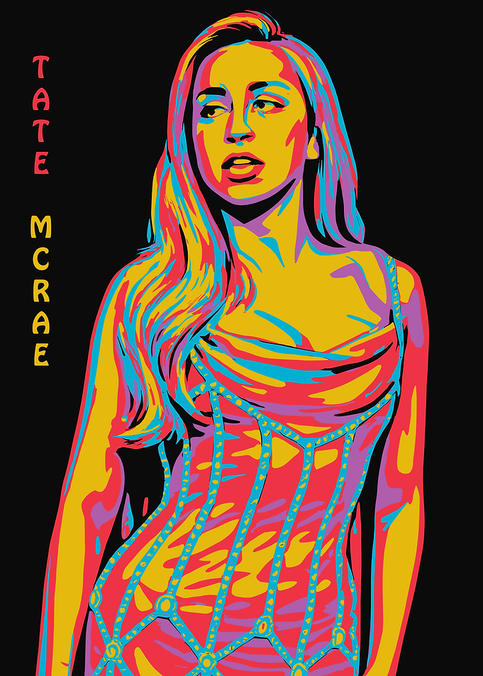 Tate McRae Pop Art Portrait
