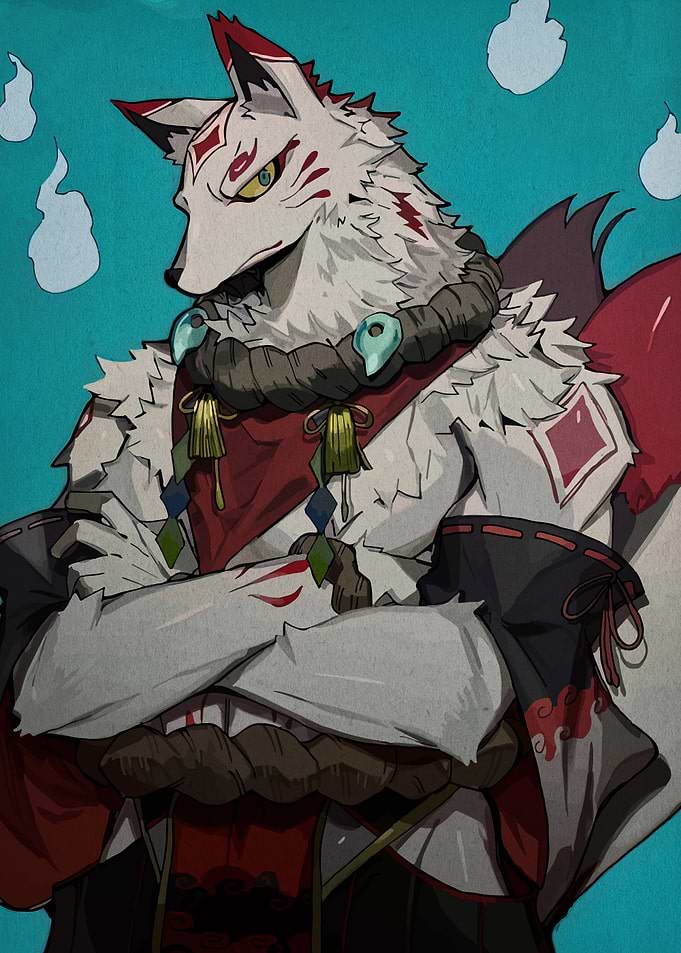 Anthropomorphic Fox Character Illustration