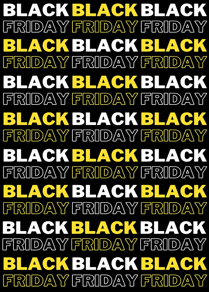 Black Friday Text Pattern