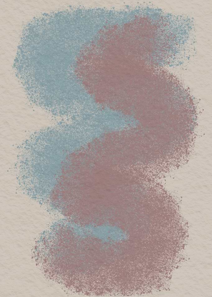 Abstract Swirl of Blue and pink