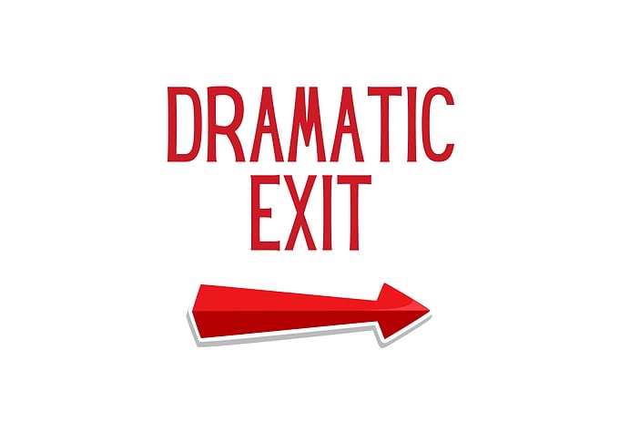 Dramatic Exit Sign
