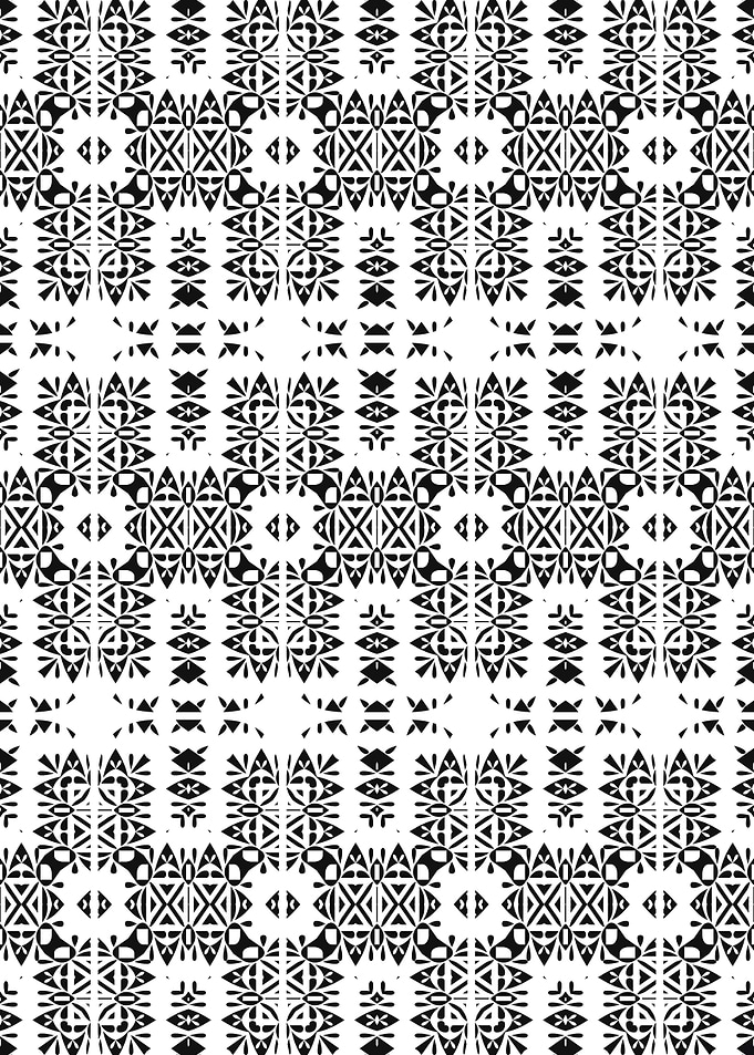 Vertical Hexagonal Cells Pattern