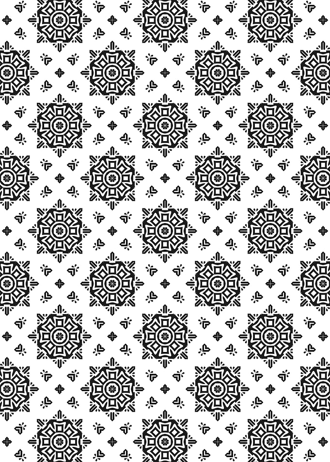 Concentric Square Matrix Pattern