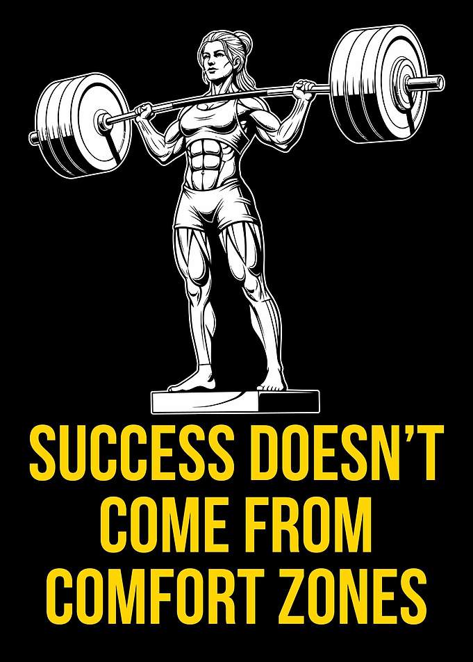 Weightlifting Woman: Success Beyond Comfort Zones