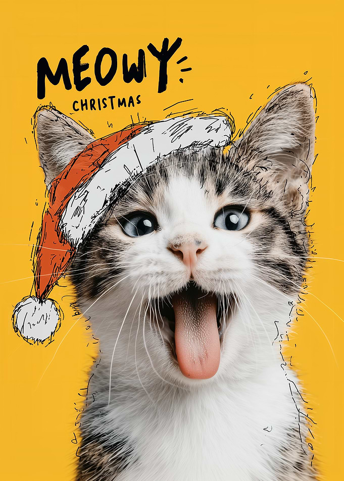 Meowy Christmas Cat