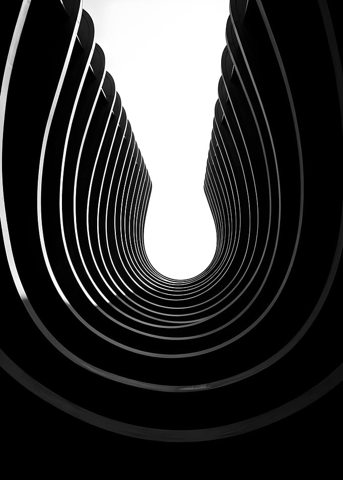 Abstract Black and White Architecture