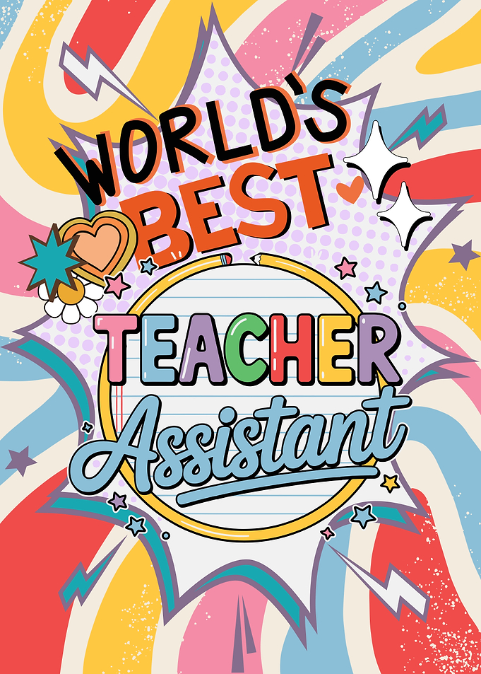 World's Best Teacher Assistant Pop Art