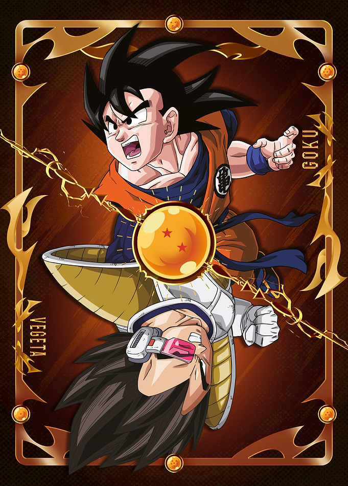 DBZ Battle Card: Goku vs Vegeta