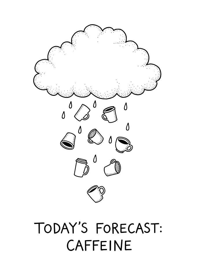 Caffeine Forecast Illustration