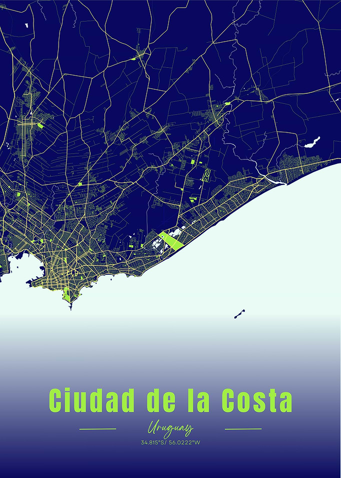 Ciudad de la Costa, Uruguay Map