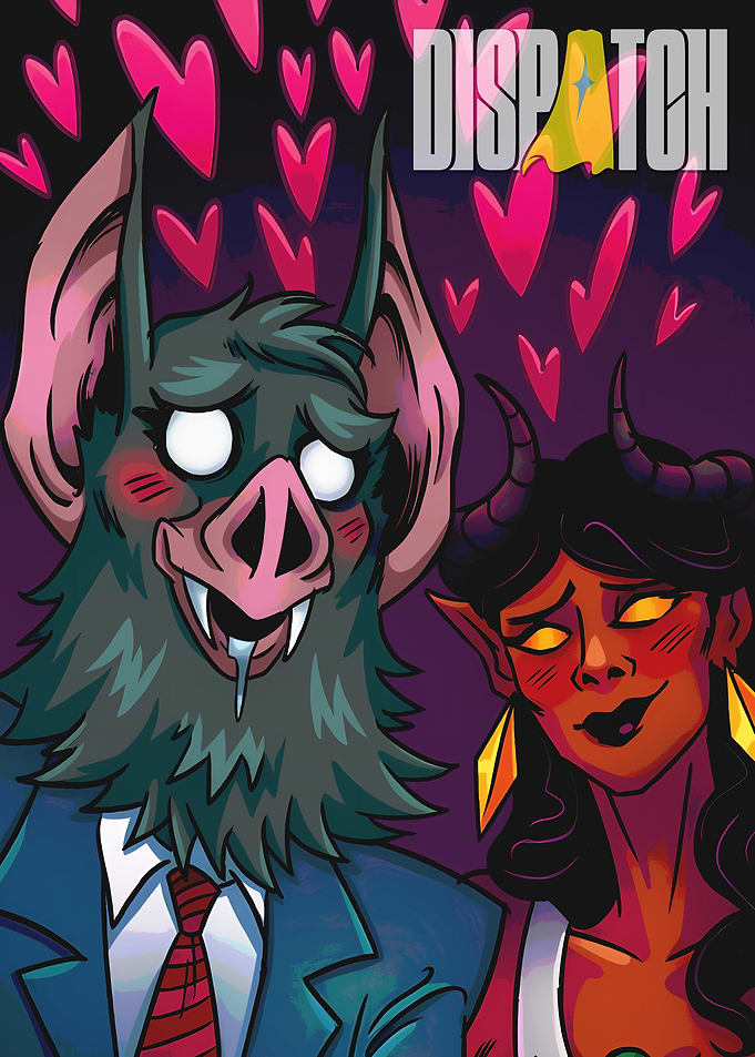 Bat and Demon Couple Illustration