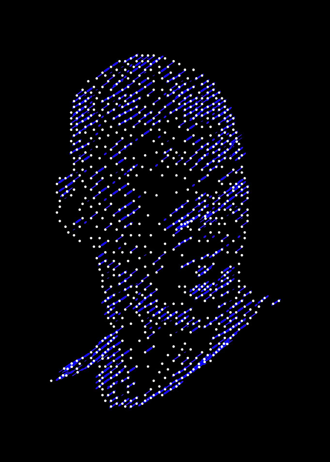 Abstract Face Silhouette