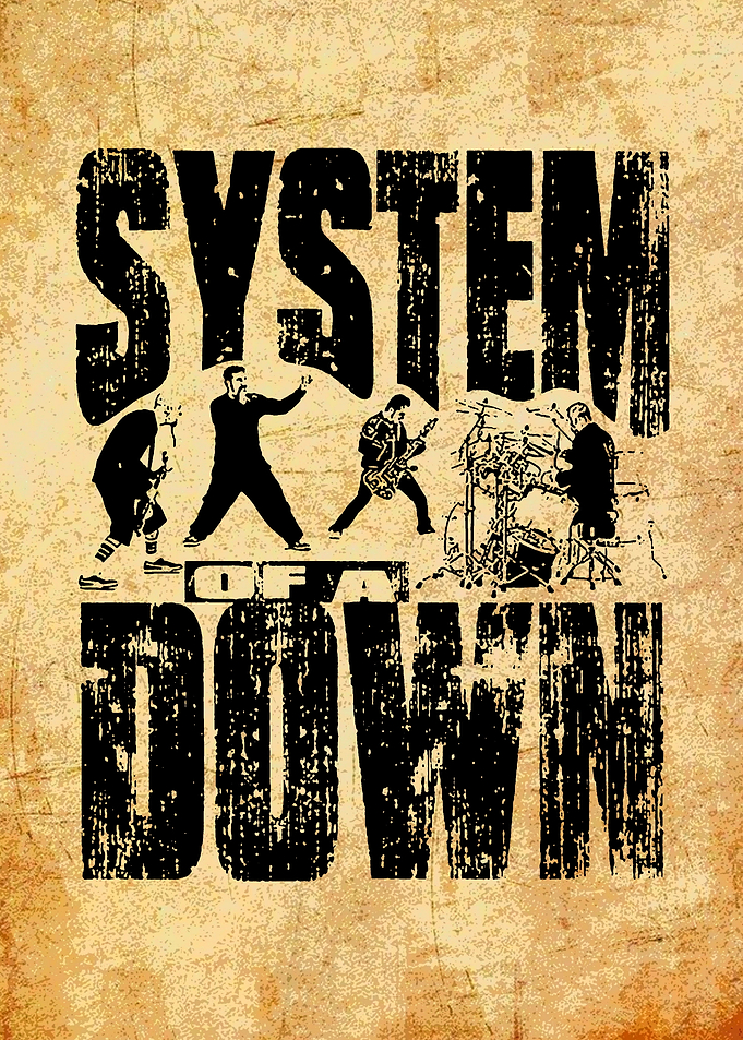 System of a Down Band Poster