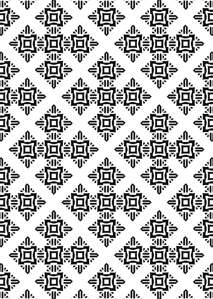 Symmetrical Tessellation Geometric Pattern