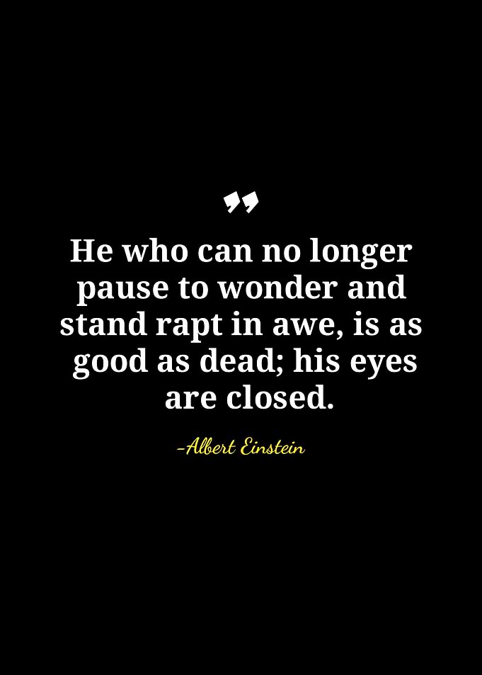 Albert Einstein Quote on Awe