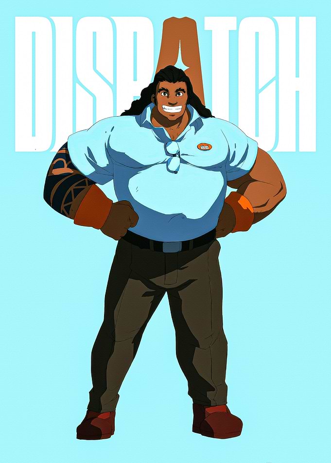 Cartoon Dispatch Worker Illustration