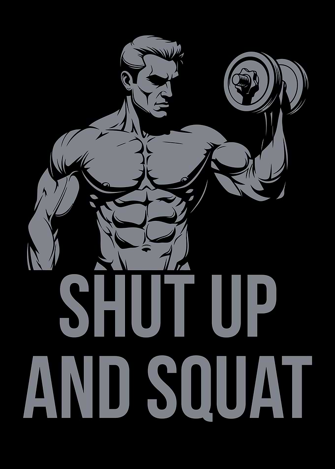 Shut Up and Squat. gym motivation