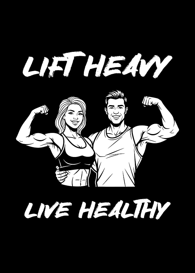 Lift Heavy, Live Healthy. gym motivation