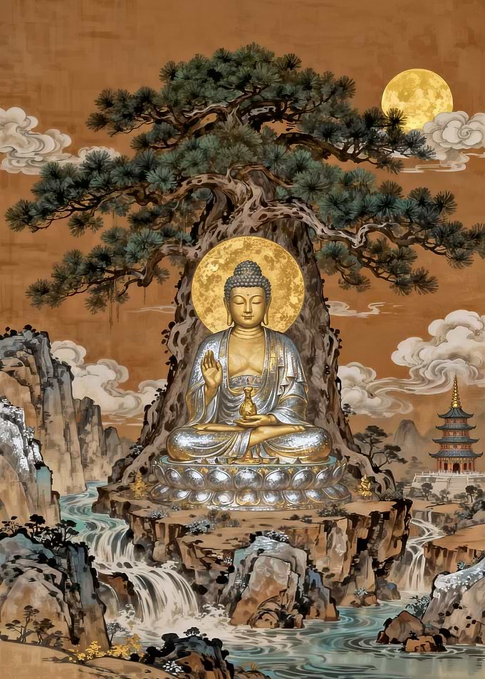 Buddha Under Tree