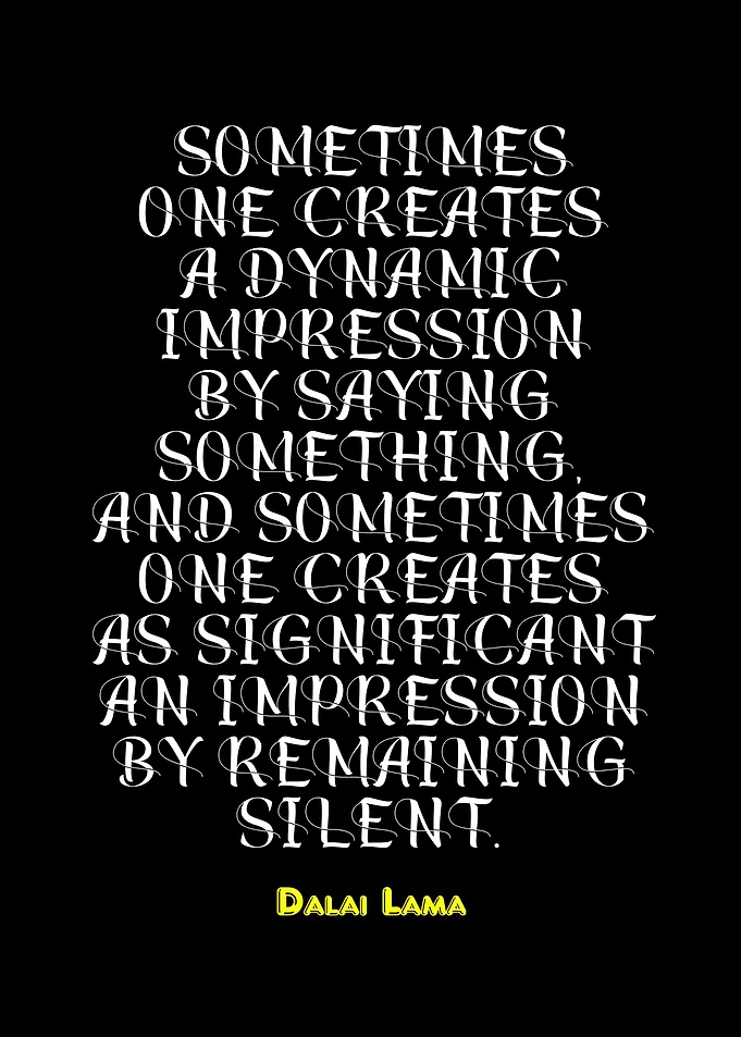 Dalai Lama Quote on Silence