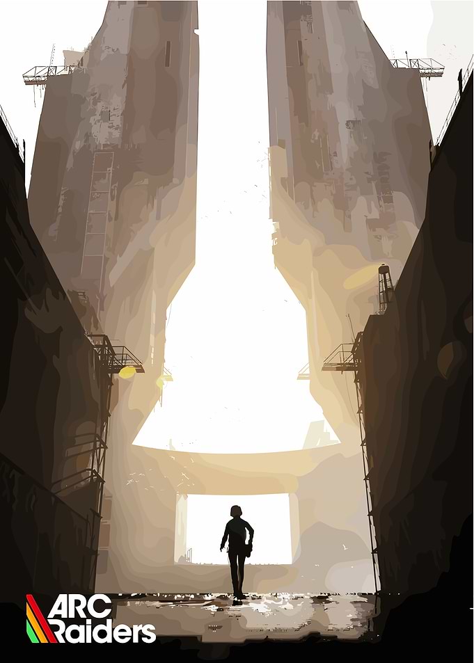 Arc Raiders: Silhouette in Industrial Landscape