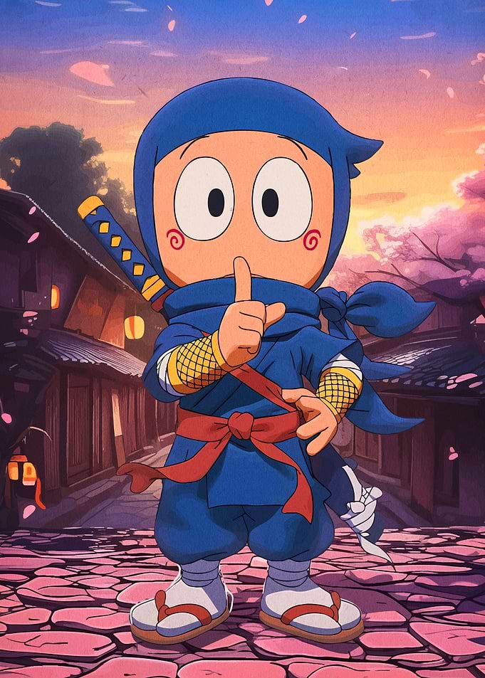 Cartoon Ninja Sword